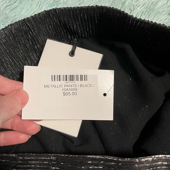 Kindred Jacquie the Label Black and Silver Sheer Pants - Picture 5 of 5